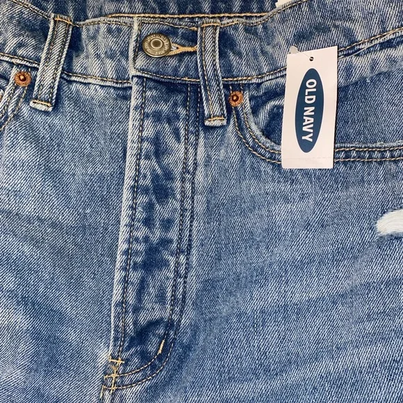 BRAND NEW OLD NAVY MID/ HIGH RISE RIPPED JEANS - Picture 2 of 7